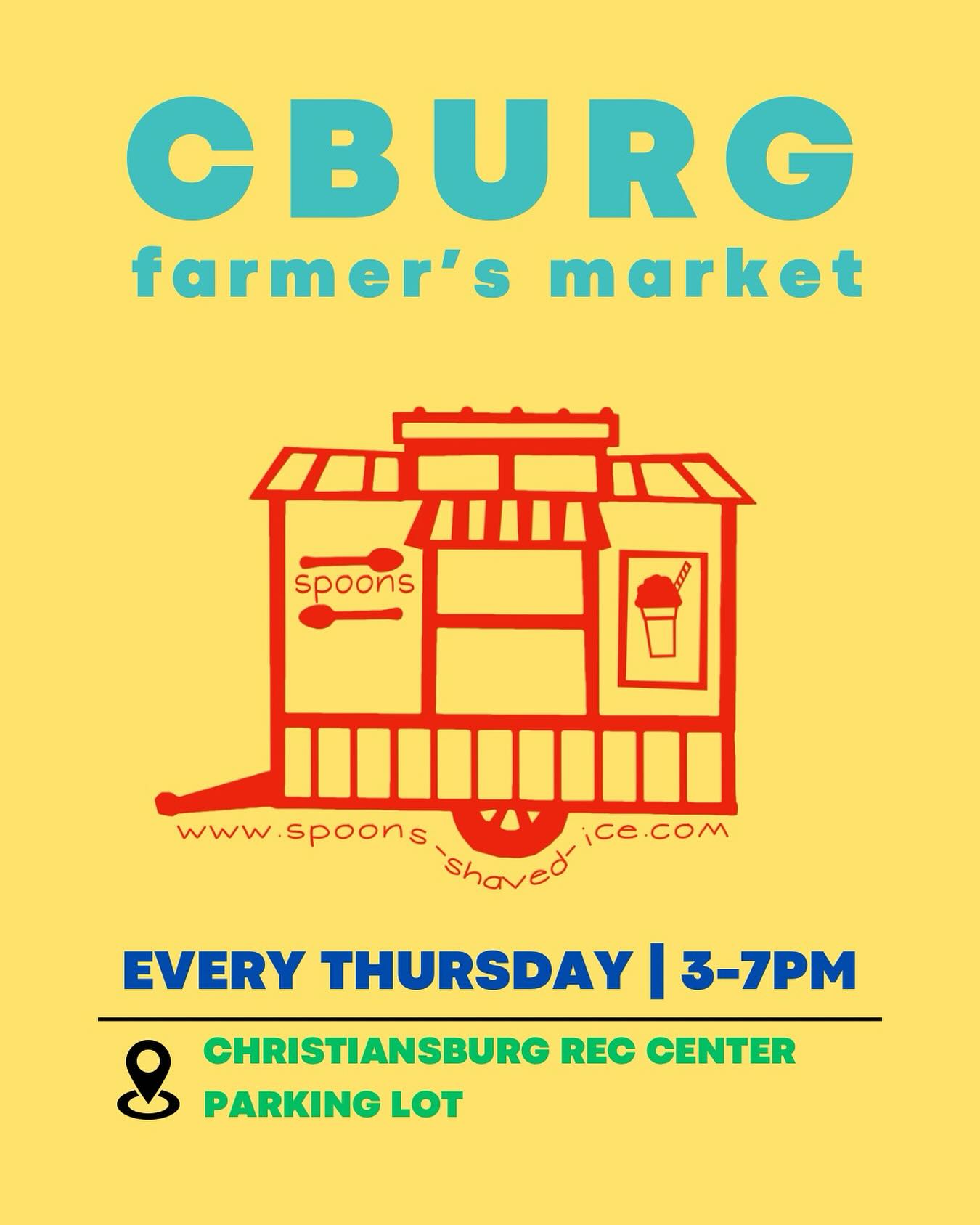 We are SO excited to be a part of the Christiansburg Farmer’s Market this year☀️ Come see us THIS THURSDAY for the first one from 3-7pm 🍧 Grab a snowcone and check out the other wonderful local vendors!
