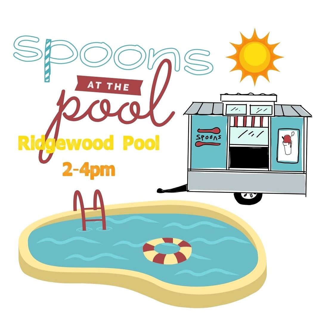 Spoons will be at Ridgewood Swim Club today from 2-4pm to provide some yummy shaved ice as you soak up the sun βοΈ We will see you there π